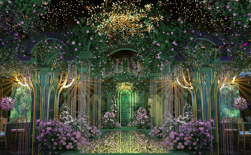 兴山奇妙森林婚礼堂效果展示