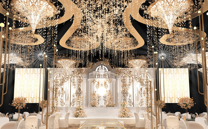 兴山花木兰喜事汇金色大厅效果展示